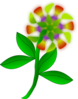 Rainbow Flower Clip Art